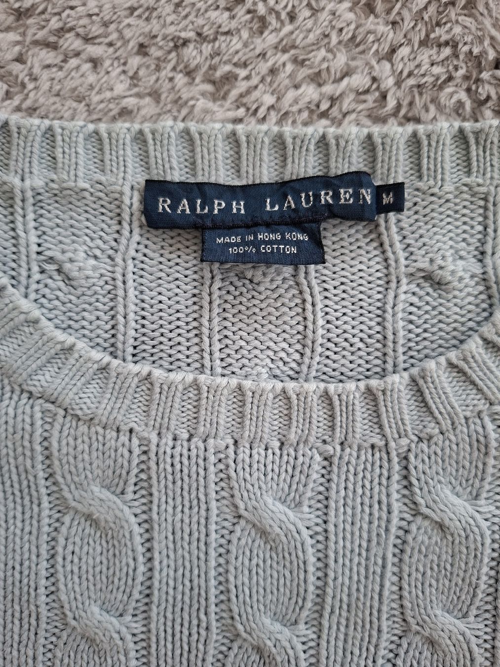 Ralph Lauren Maglioni & Felpe: Pull Ralph Lauren maille torsadée gris taille M – Usato da Renens VD venduto da ser_j2fn 3