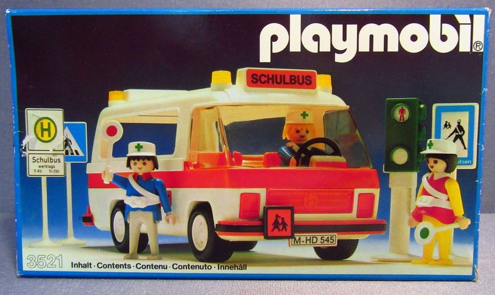 Playmobil 3521 – Bus Scolaire Vintage – Véhicule école