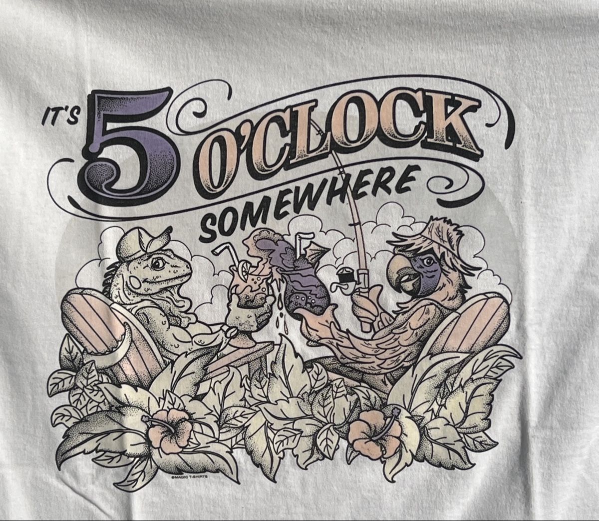 T-Shirts: Magic T-Shirt "It's 5 o'Clock Somewhere" ! Gr. L – Neu (gemäss Beschreibung) aus Rothrist von Digibobi 2