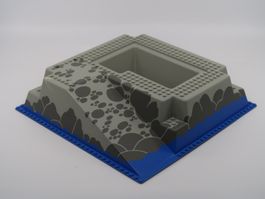 Lego 3D Basisplatte 32 x 32 Piraten Wasser Felsen 2552px3