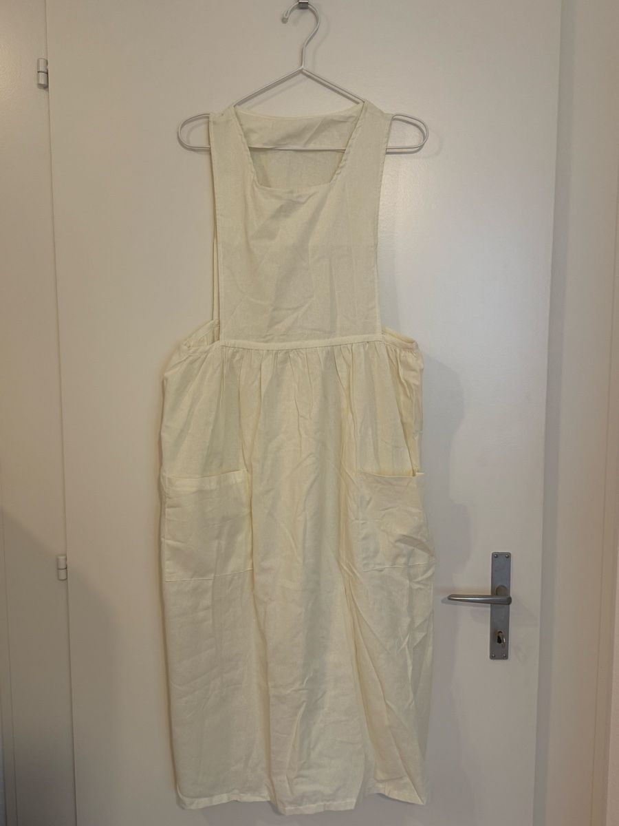 Vestiti: Cremefarbener Leinen-Kleid  – Usato da Luzern venduto da vqu_8gks