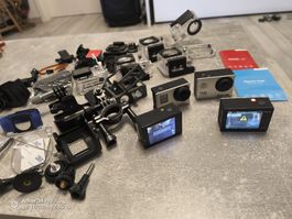 Action Cam convult mit Zubehor, gebraucht