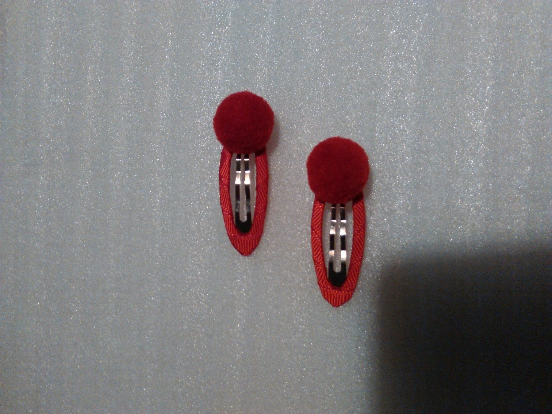 Accessori per capelli: HAARKLIPS;ROT;MIT KÜGEL – Nuovo (secondo la descrizione) da Basel venduto da bijoutrie_4 4