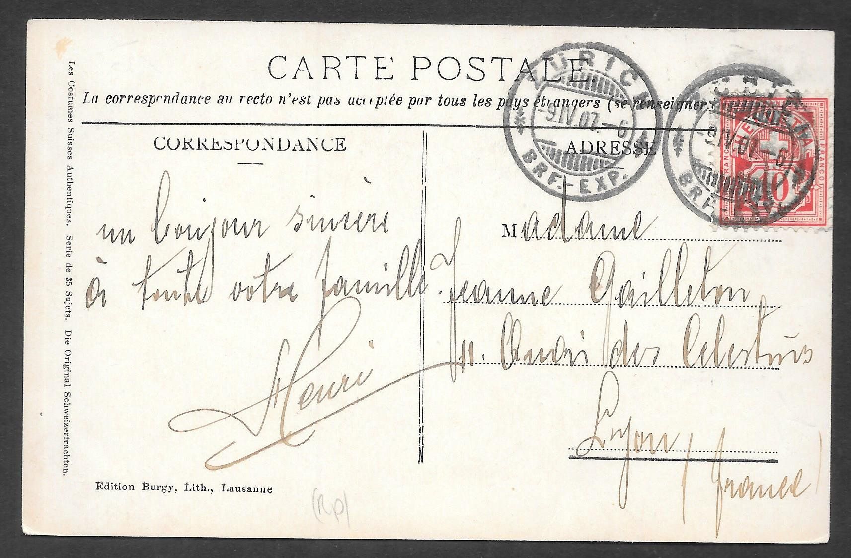 Cartoline postali: Graubünden Vorderrheintalerin Tracht – Usato da Olten venduto da clotaldi 1