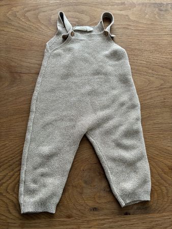 Baby Strampler gestrickt beige Grösse 74/80 guter Zustand