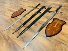 2 tlg Herr der Ringe Schwert Andúril & Aragorn Ranger NEU