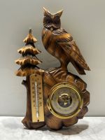 Holz-Wetterstation Wetterstation Eule Vintage Barometer