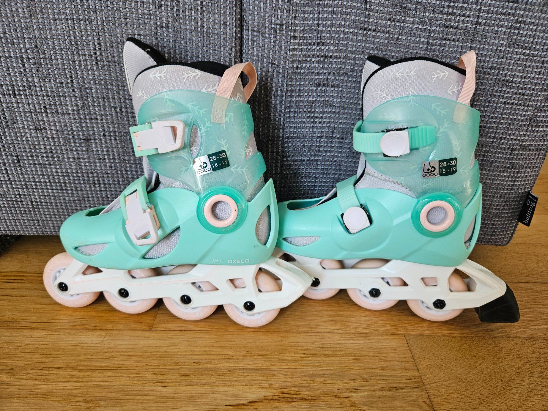 Oxelo Pattini in linea & Pattini a rotelle: Inline Skates -  Oxelo -  Grösse 28-30 Mintgrün – Usato da Uitikon Waldegg venduto da Ametzler