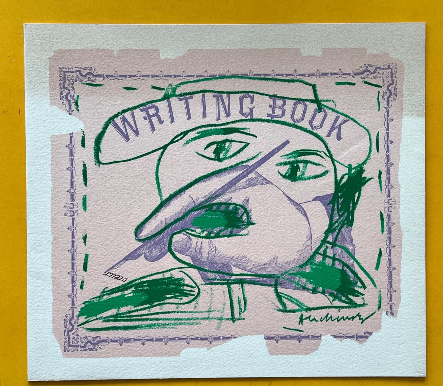 Grafica & Litografie: Pierre Alechinsky, original Lithographie Neujahrsblatt – Usato da Adliswil venduto da bilderboerse-zuerich