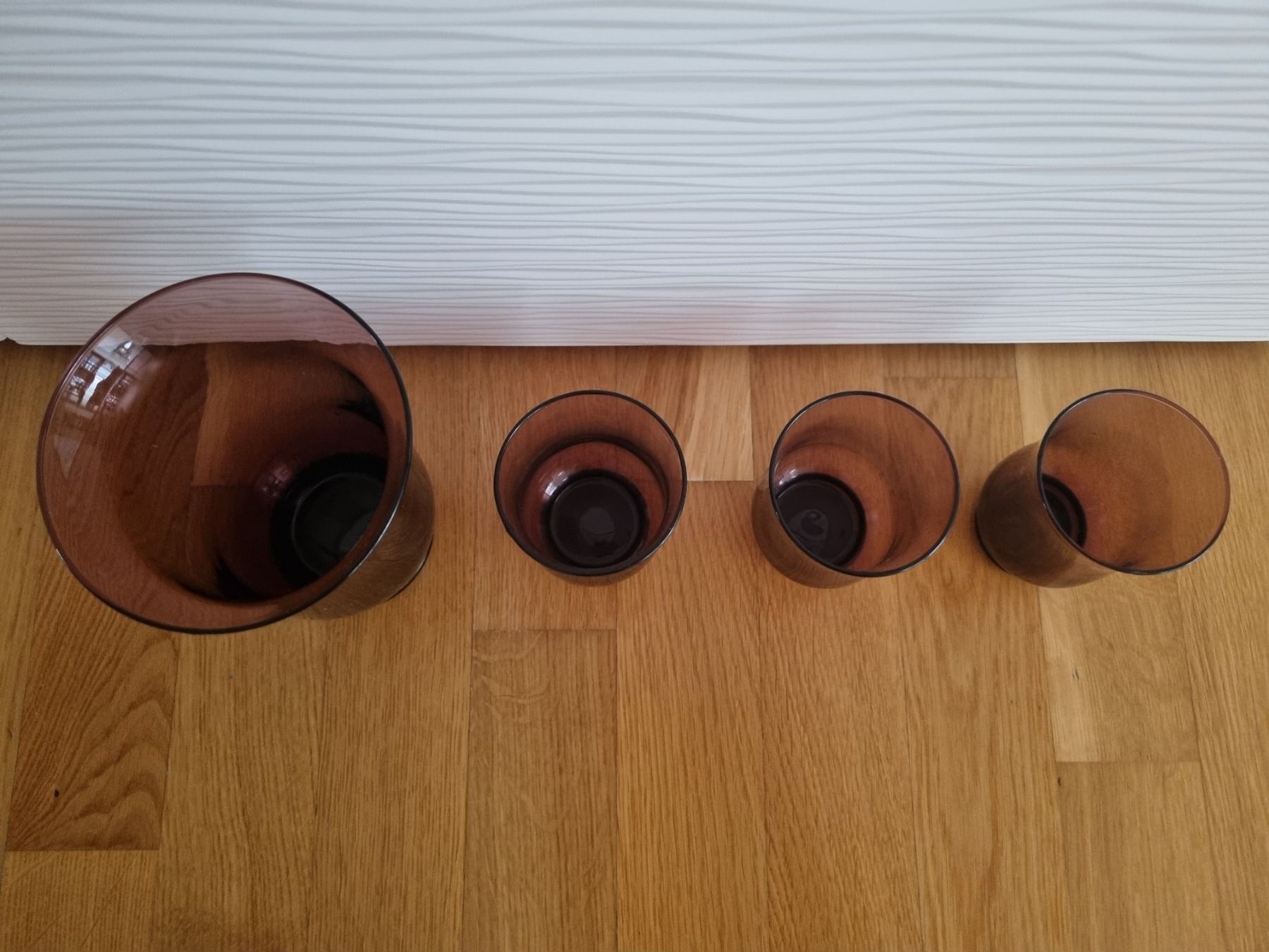 Portacandele: 4x violette Windlichter – Usato da Grüt (Gossau ZH) venduto da Stuntmace 3