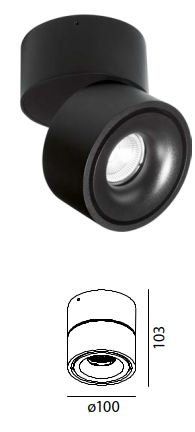 Lampadari & plafoniere: Easylight Anbaustrahler Turn Out schwarz matt – Usato da Rothenburg venduto da Lampenoutlet