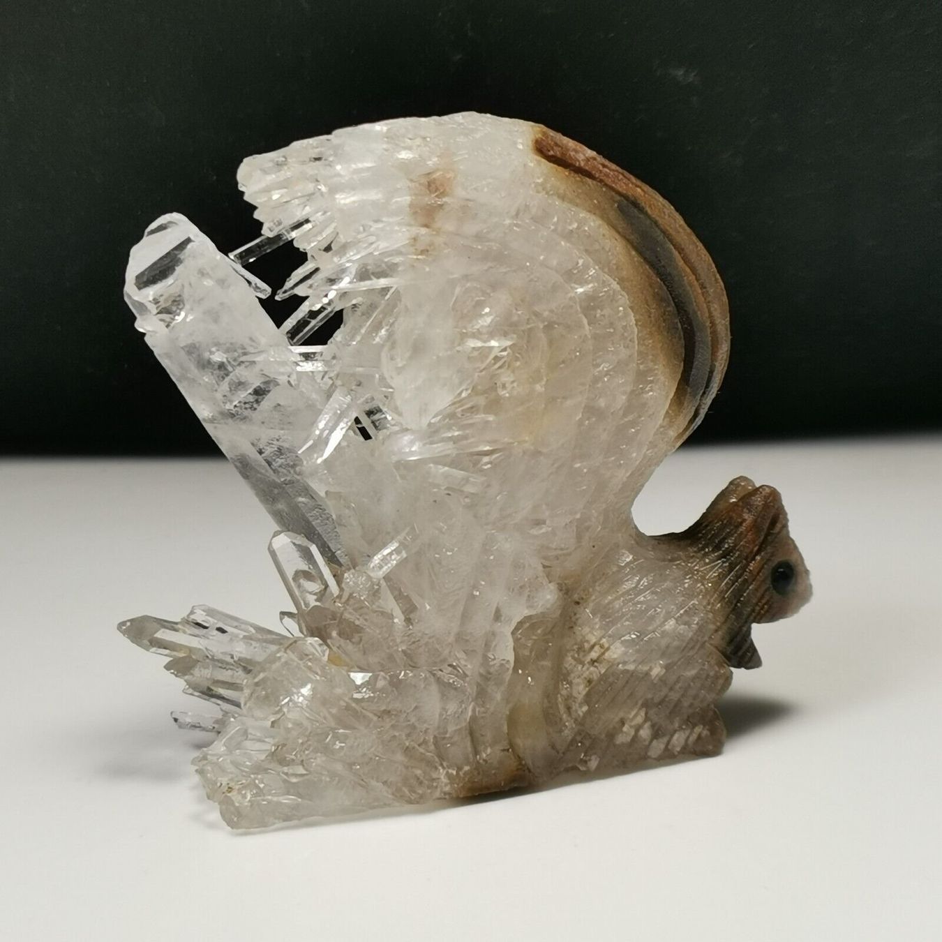 Pietre preziose: Eichhörnchen Statue Bergkristall Edelstein Ecureuil Cristal – Nuovo (secondo la descrizione) da Prilly venduto da ilyria73 7