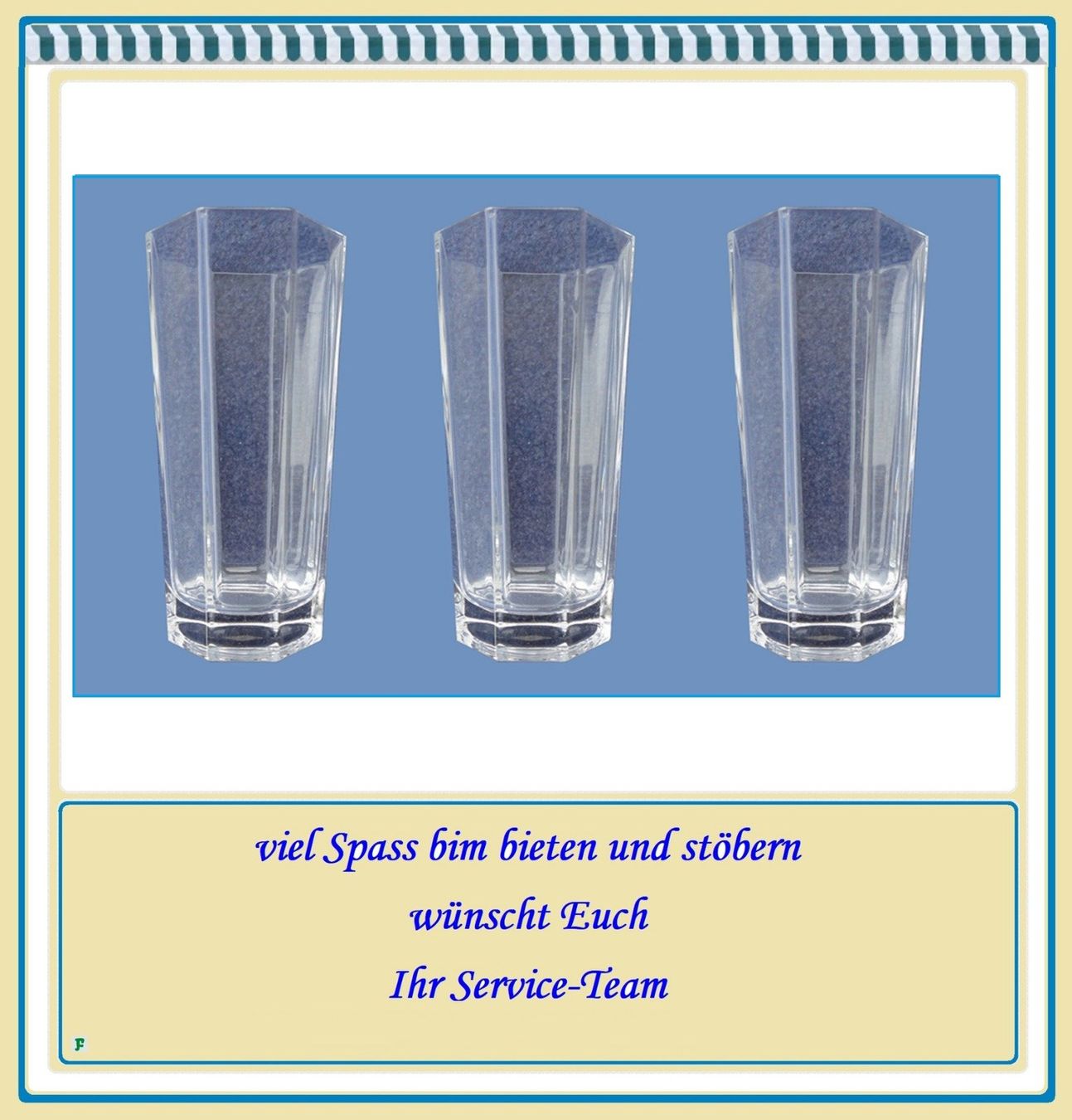 Bicchieri: Trinkgläser 3 dl. • 3er SET – Usato da Münchwilen TG venduto da FLOHMIFLITZER 1