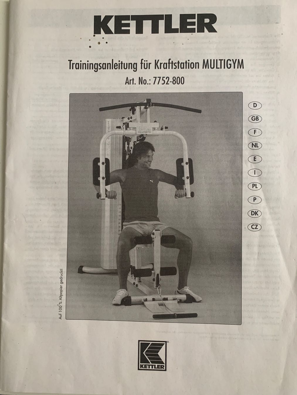Kettler Hometrainer: Kraftstation Multigym – Usato da Rodersdorf venduto da alebv76 2