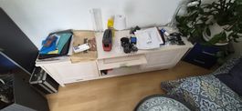tv kommode holz weiss