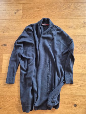 Tommy Hilfiger Lammwolle Strickjacke Gr. S, Long Cardigan