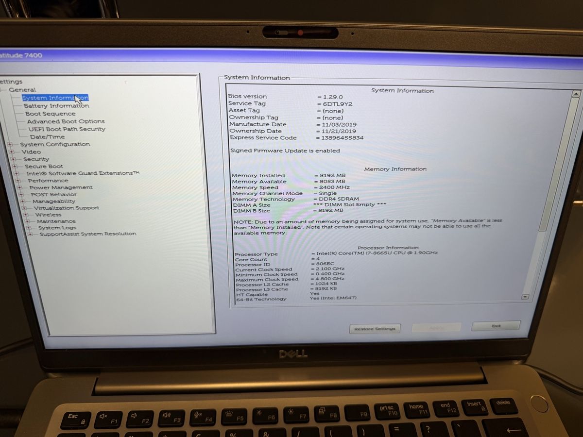 Dell Notebooks: Dell Latitude 7400 Notebook Touchscreen, Docking Station  – Gebraucht aus Zürich von Zvijerka 8