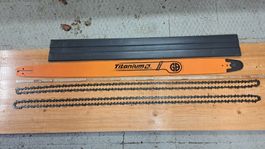 Titanium exra long 127cm Kettensägenschwert