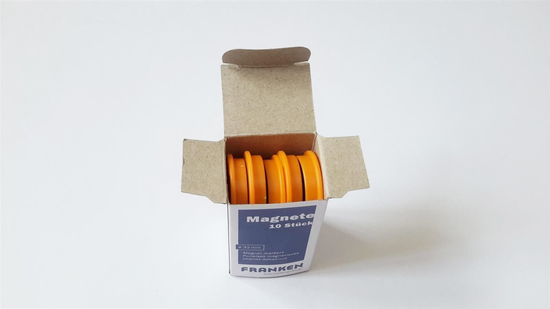Calamite: Magnete 10 Stück, 32 mm, orange – Nuovo e nell'imballaggio originale da St. Gallen venduto da cointec 6