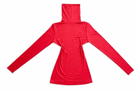 Damen Pullover Rot mit Kragen Gr. 36