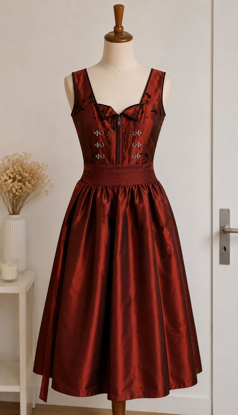 Kleider: Premium Dirndl Trachtkleid mit Satin Bestickerung – Gebraucht aus Horgen von zur_jq85