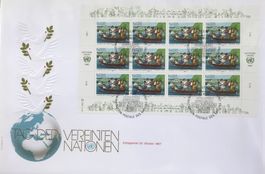 FDC MAXI TAG DER VEREINTEN NATIONEN 23.OKTOBER 1987