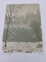 LEONHARD MEISSER LITHOGRAPHIE SIGNIERT KÜNSTLERPROBE MIT WID