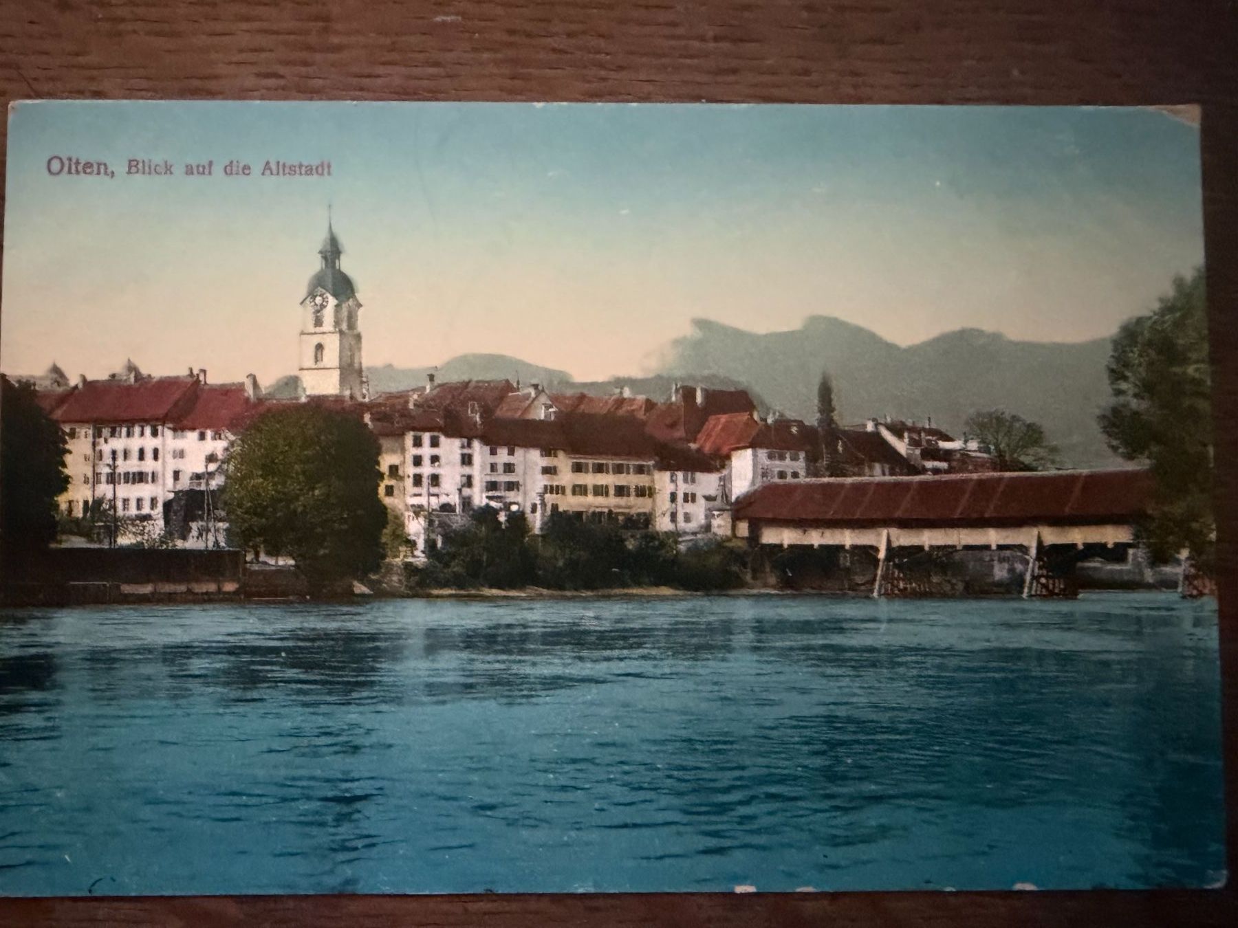 Cartoline postali: OLTEN - Blick auf die Altstadt - Ansichtskarte – Usato da Tegerfelden venduto da siebenmacky
