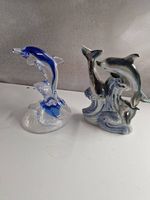 2 Delfinglasfiguren