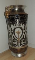 HISTORISCHE BODEN-VASE "AMPHORE" ANTIK BLATT-GOLD 60 CM