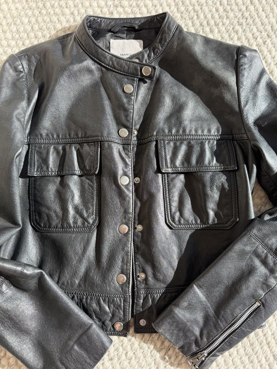 Mango Giacche: Mango Black Leather Jacket - Size S – Nuovo (secondo la descrizione) da Hergiswil NW venduto da jaybee27 4
