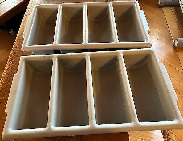 Cucine complete: 2 Gastrobesteckbehälter – Usato da Häusernmoos venduto da Koi-Gartenteich 1