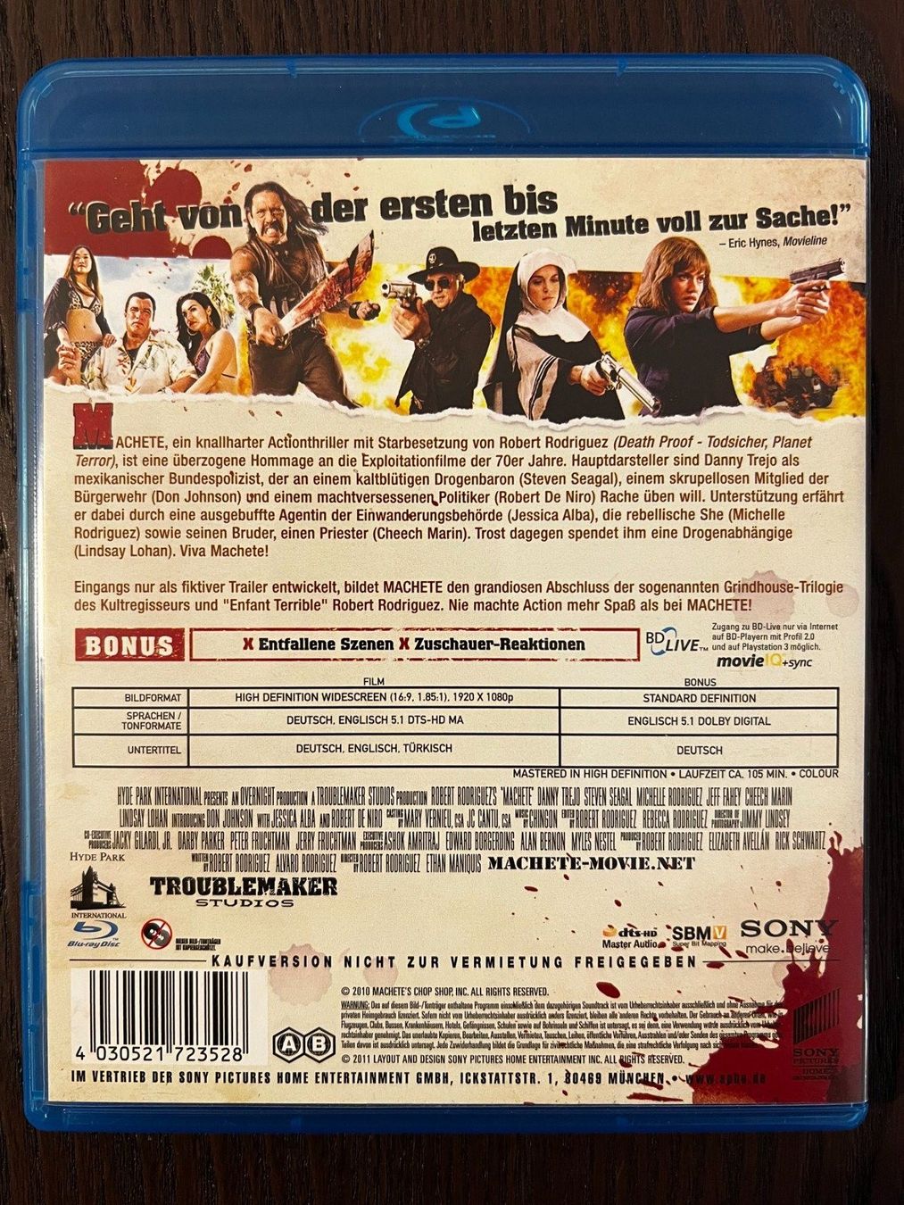 Tutti i DVDs: Machete – Usato da Zürich venduto da Blu-ray_ZH 1
