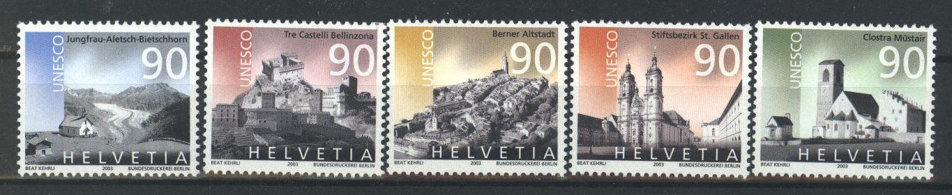 Tutti i francobolli: 2003, Sondermarken Unesco ** – Usato da Willisau venduto da Vollstempel
