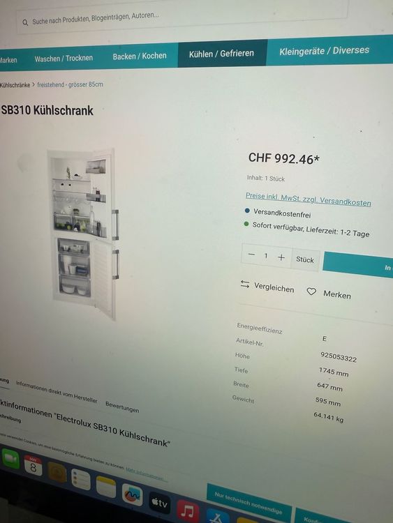 Sparefixd Schiebetürregal Für Electrolux Kühlschrank - Ersatzteil 2246614099