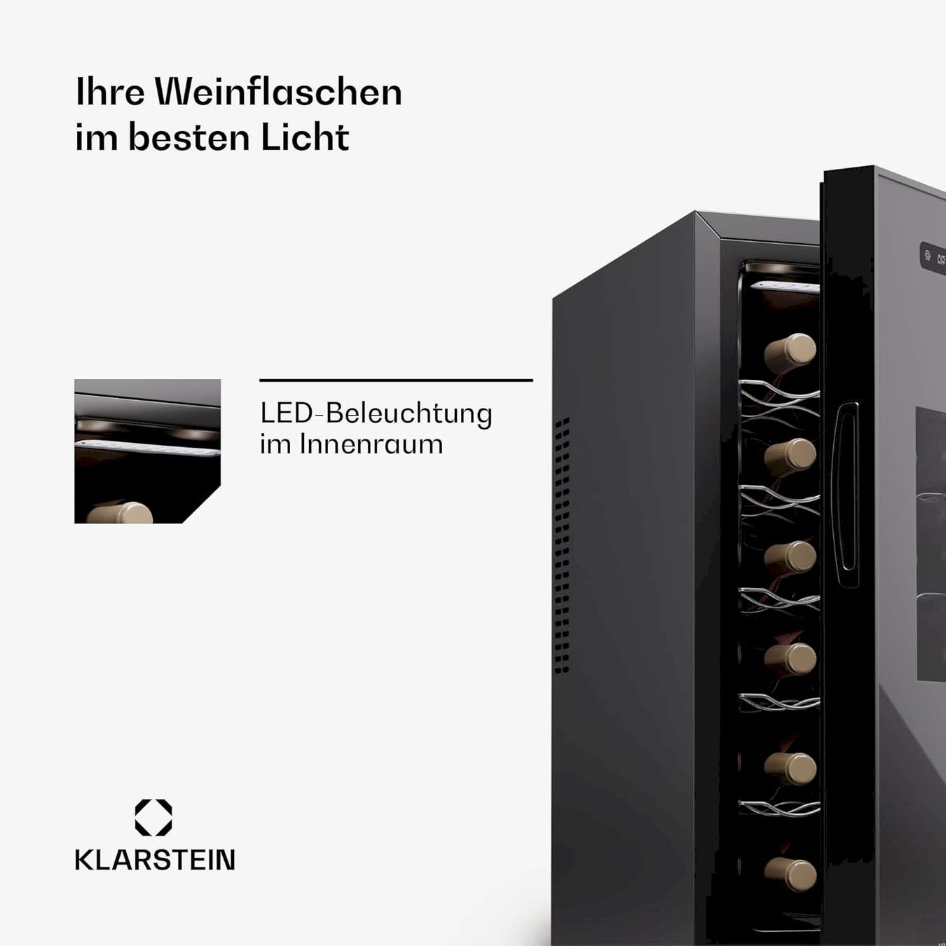 Frigoriferi: Klarstein Freistehender Weinkühlschrank – Nuovo e nell'imballaggio originale da Bottighofen venduto da zaap 5