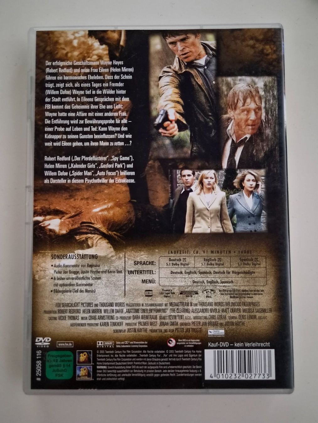 Tutti i DVDs: DVD | Anatomie einer Entführung | The Clearing | 2004 – Usato da Dietikon venduto da Jacky1983 1