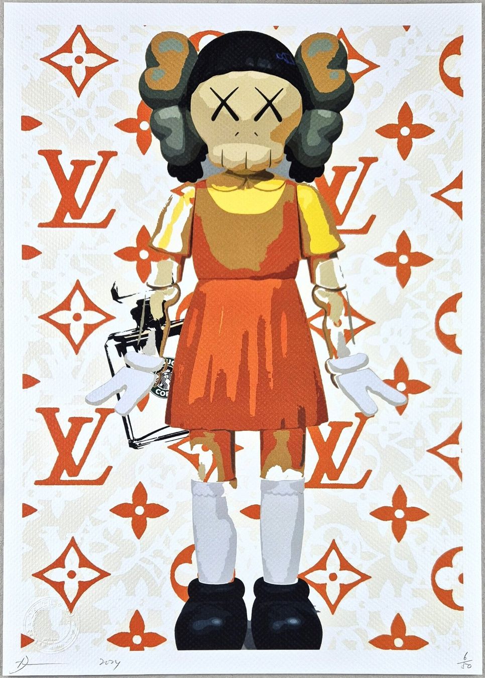 Grafica & Litografie: Death NYC Ltd Ed Pop Art Druck " Vuitton Kaws – Nuovo (secondo la descrizione) da Aesch BL venduto da Arts-Trader