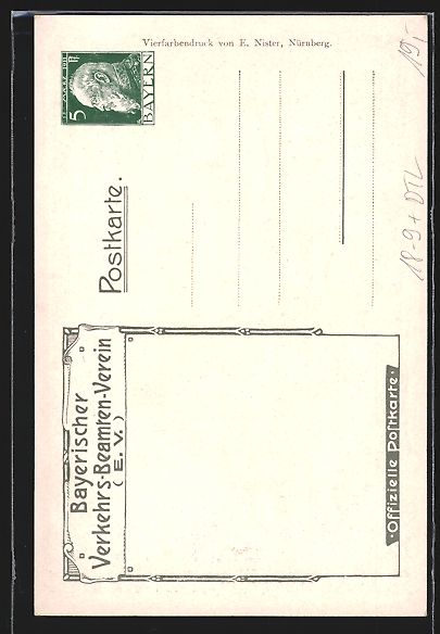 Cancelleria postale: Bamberg, 18. Ordentl. Mitglieder-Versamm – Usato da Berlin venduto da bartko-reher 1