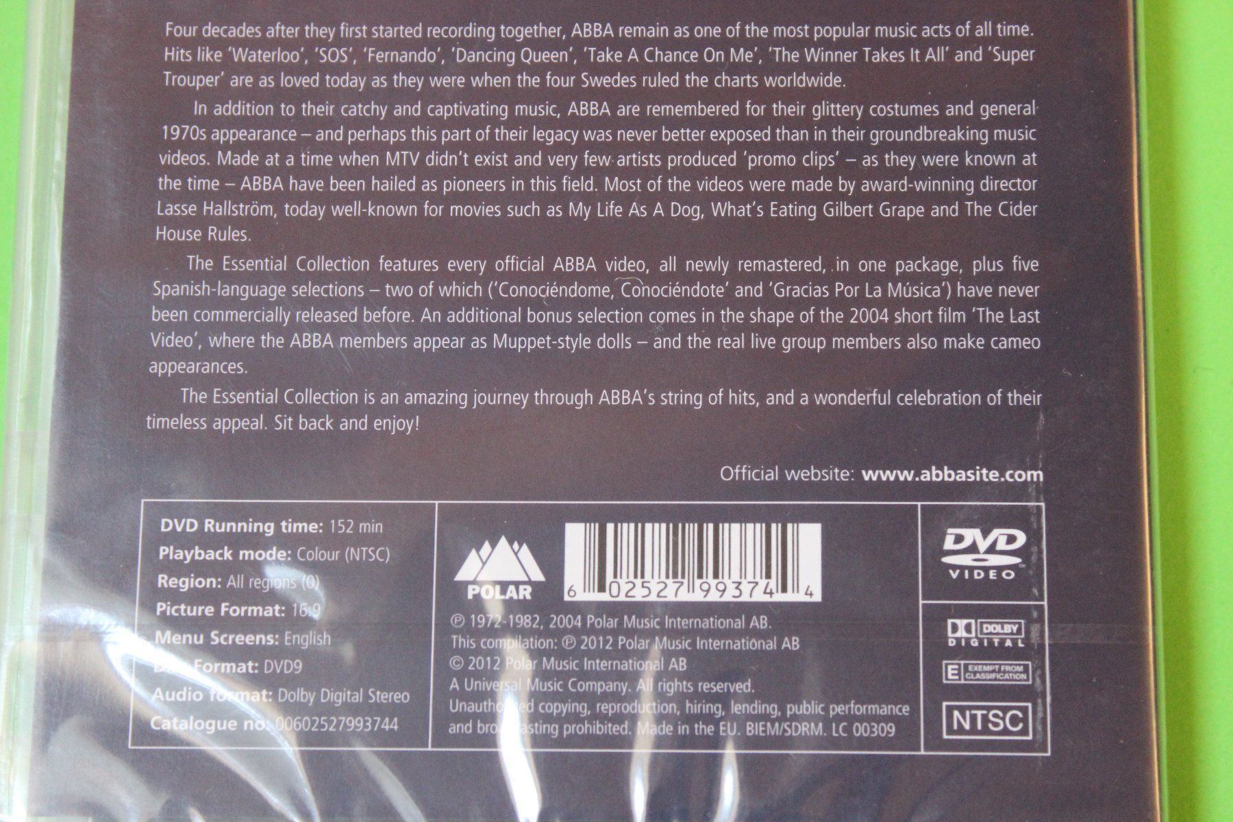 Alle DVDs: ABBA - THE ESSENTIAL COLLECTION DVD originalverpackt – Neu und originalverpackt aus Tübach von JamesStone 4