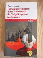 Rousseau Discours sur l'inégalité Folio