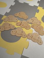 Baby Milestone Clouds, Wooden Photo Prop, Newborn Gift