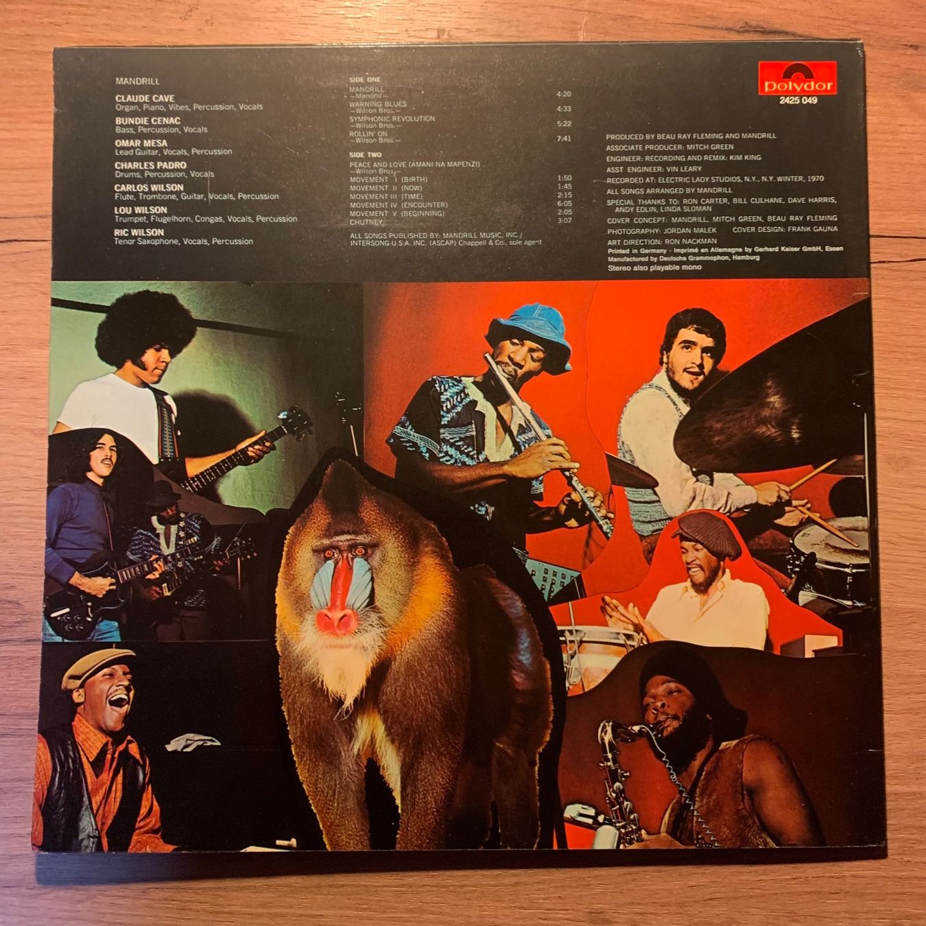 Dischi in vinile: Mandrill – Mandrill...OG GER 1971...VG+/VG+ – Usato da Gals venduto da Diskopatshop 1