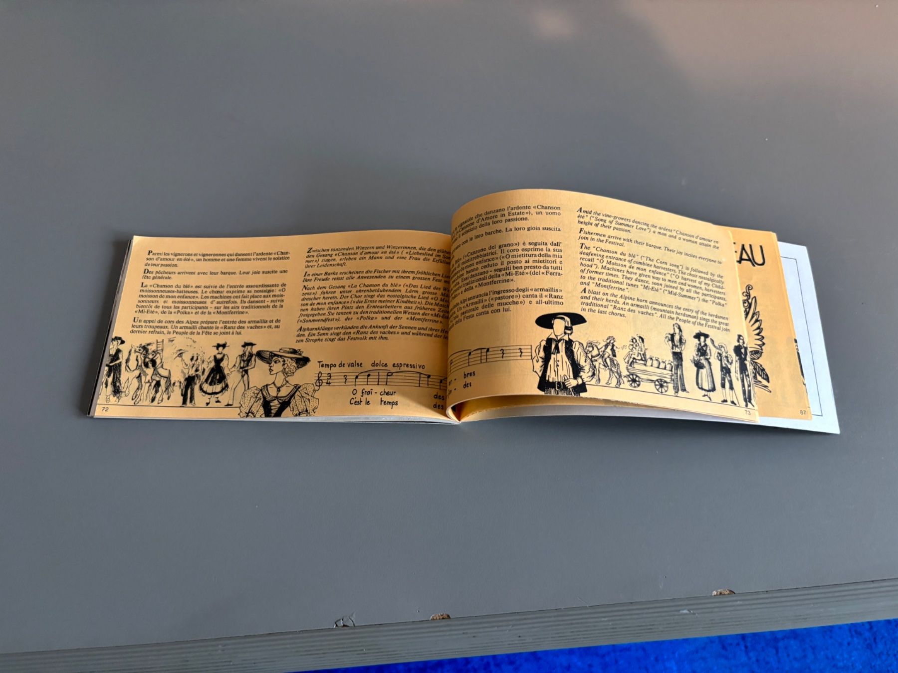Libri: Programme de la Fête des vignerons Vevey 1977 – Nuovo (secondo la descrizione) da Clarens venduto da Scottoara 5