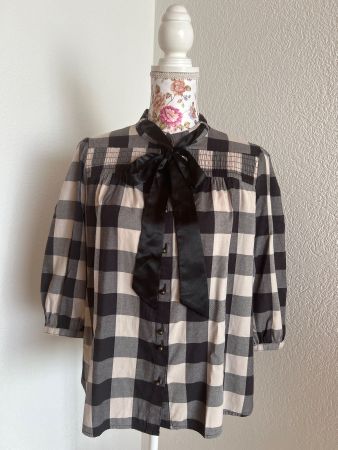 QuickSilver-Karohemd mit Schleife – Grösse M