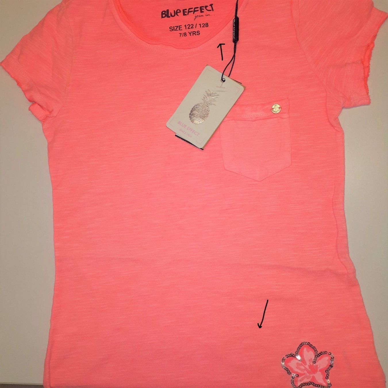 Blouses, T-shirts & Tops: T-Shirt neon rosa Grösse 122 – Défectueux à Eschenbach SG par Peachick 1