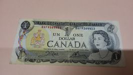 1 Dollar Kanada 1954 Devil's Head Banknote