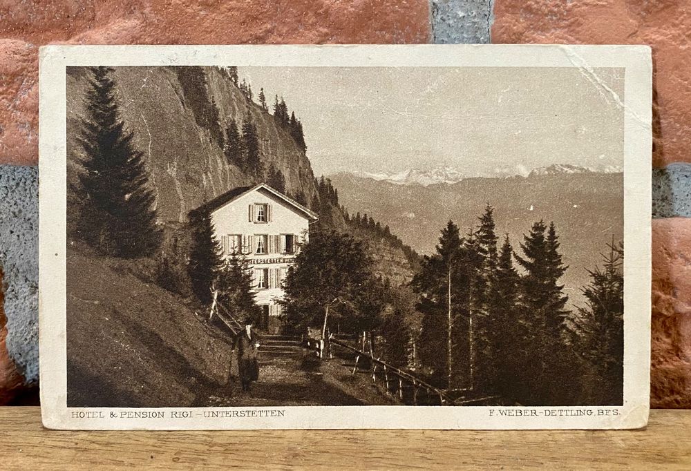 Alte Foto Ak Hotel And Pension Rigi Unterstetten Kaufen Auf Ricardo