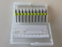 10x Präzisionsbohrer 0,35 mm für 3D-Drucker/PCB