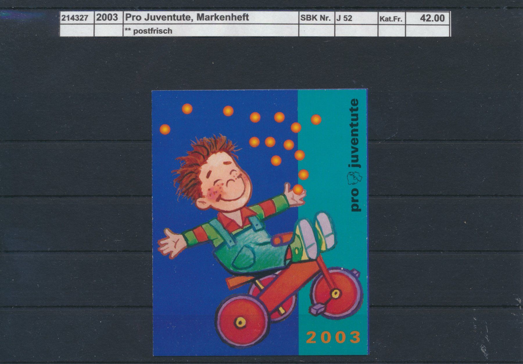Tutti i francobolli: 2003 Pro Juventute, Markenheftchen, ** postfrisch – Nuovo (secondo la descrizione) da Winterthur venduto da Zupogeru